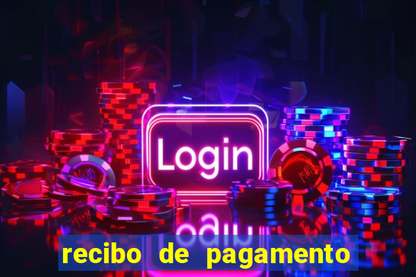 recibo de pagamento em word